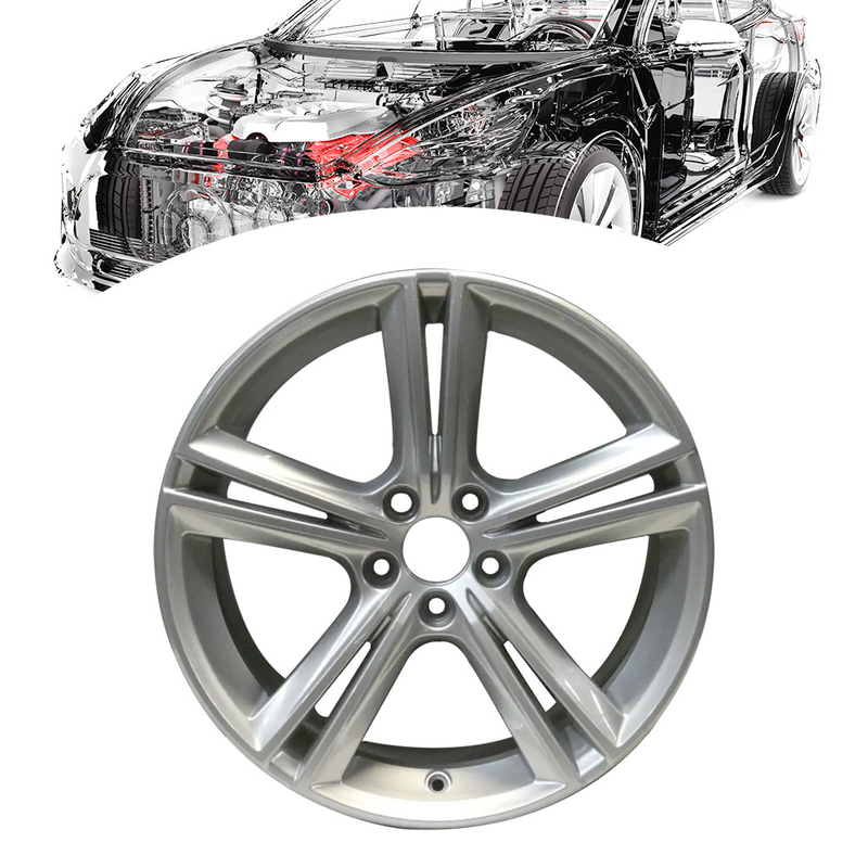 Womala 18-Inch 5-Double Spoke Silver Alloy Wheel 31434951 for 2019-2021 S90